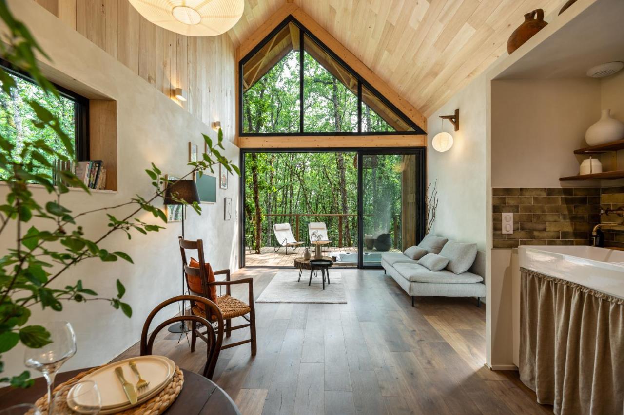 Wabi Sabi Lodge - Spa&Sauna Privatif - Foret Turenne Экстерьер фото